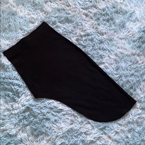 Black asymmetrical skirt